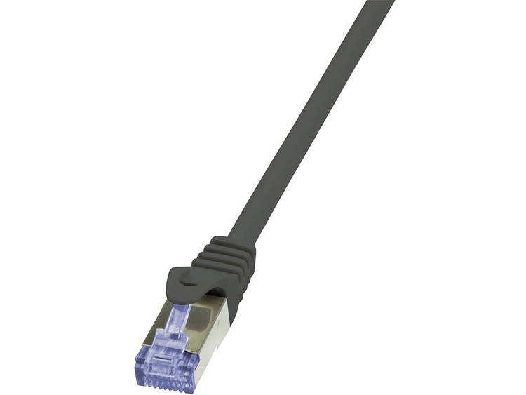 LogiLink Netwerk Aansluitkabel CAT 6A S-FTP 1 m Zwart