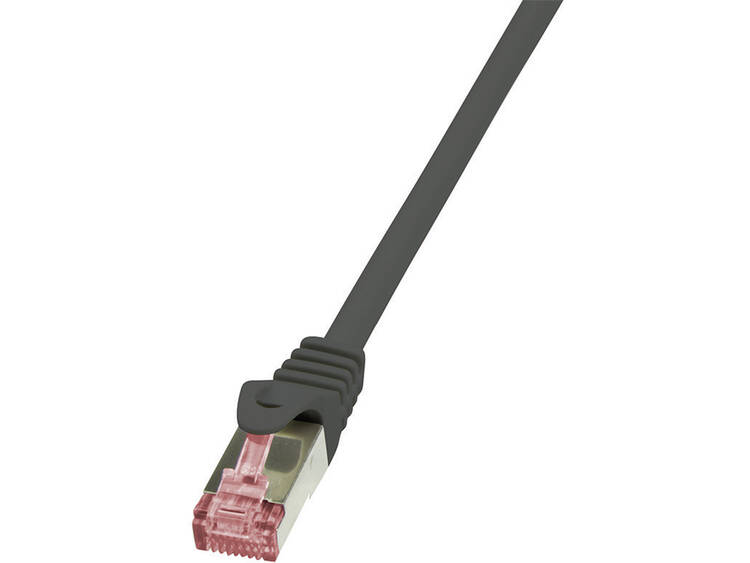LogiLink Netwerk Aansluitkabel CAT 6 S-FTP 0.50 m Zwart