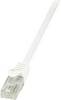 LogiLink CP2021U RJ45 Netwerkkabel, patchkabel CAT 6 U/UTP 0.50 m Wit Snagless 1 stuk(s)