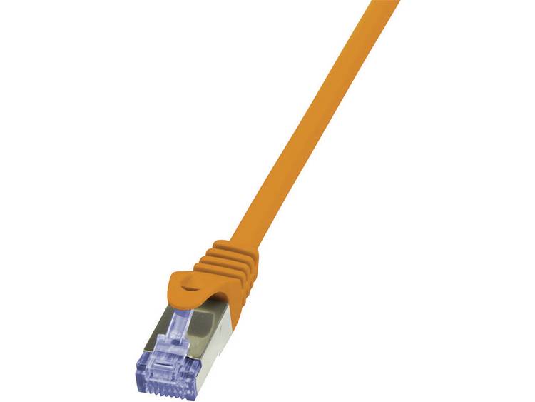 LogiLink Netwerk Aansluitkabel CAT 6A S-FTP 10 m Oranje