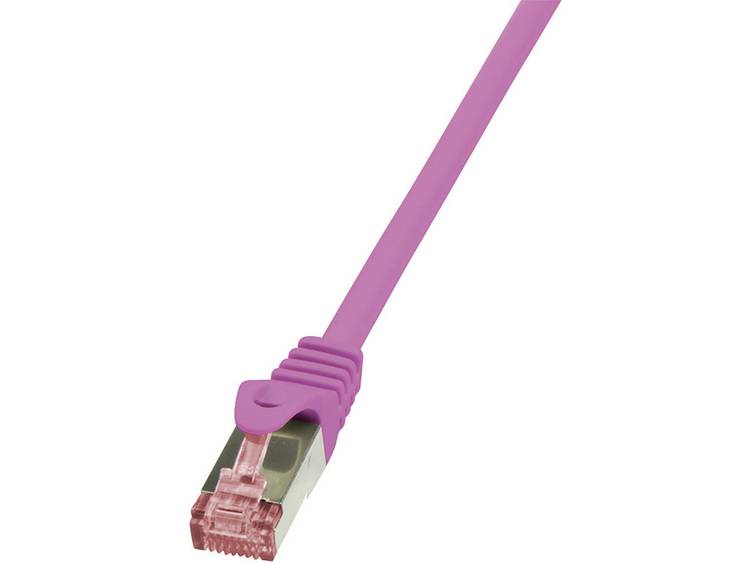LogiLink Netwerk Aansluitkabel CAT 6 S-FTP 7.50 m Roze