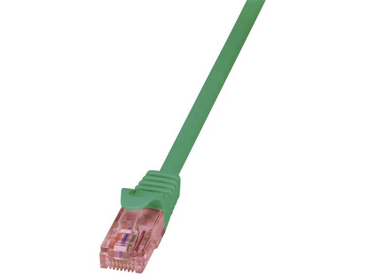 LogiLink Netwerk Aansluitkabel CAT 6 U-UTP 0.50 m Groen