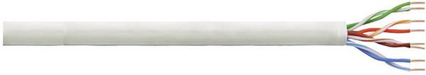 LogiLink CPV0035 Netwerkkabel CAT 6 U/UTP 4 x 2 x 0.205 mm² + 1 x 2 x 0.205 mm² Grijs 100 m