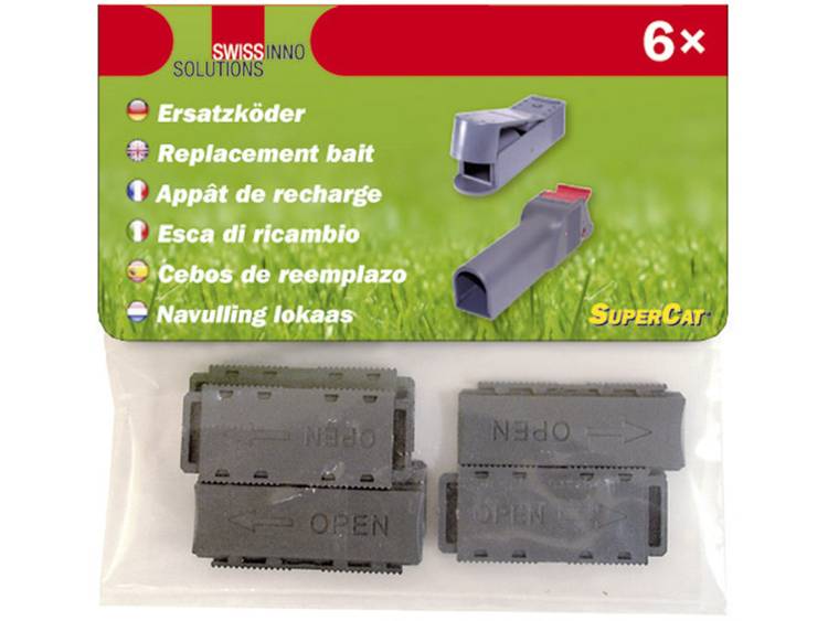 Swissinno Vervangend aas voor levende val Mouse House SuperCat en muizenval no see no touch, 6 st. O