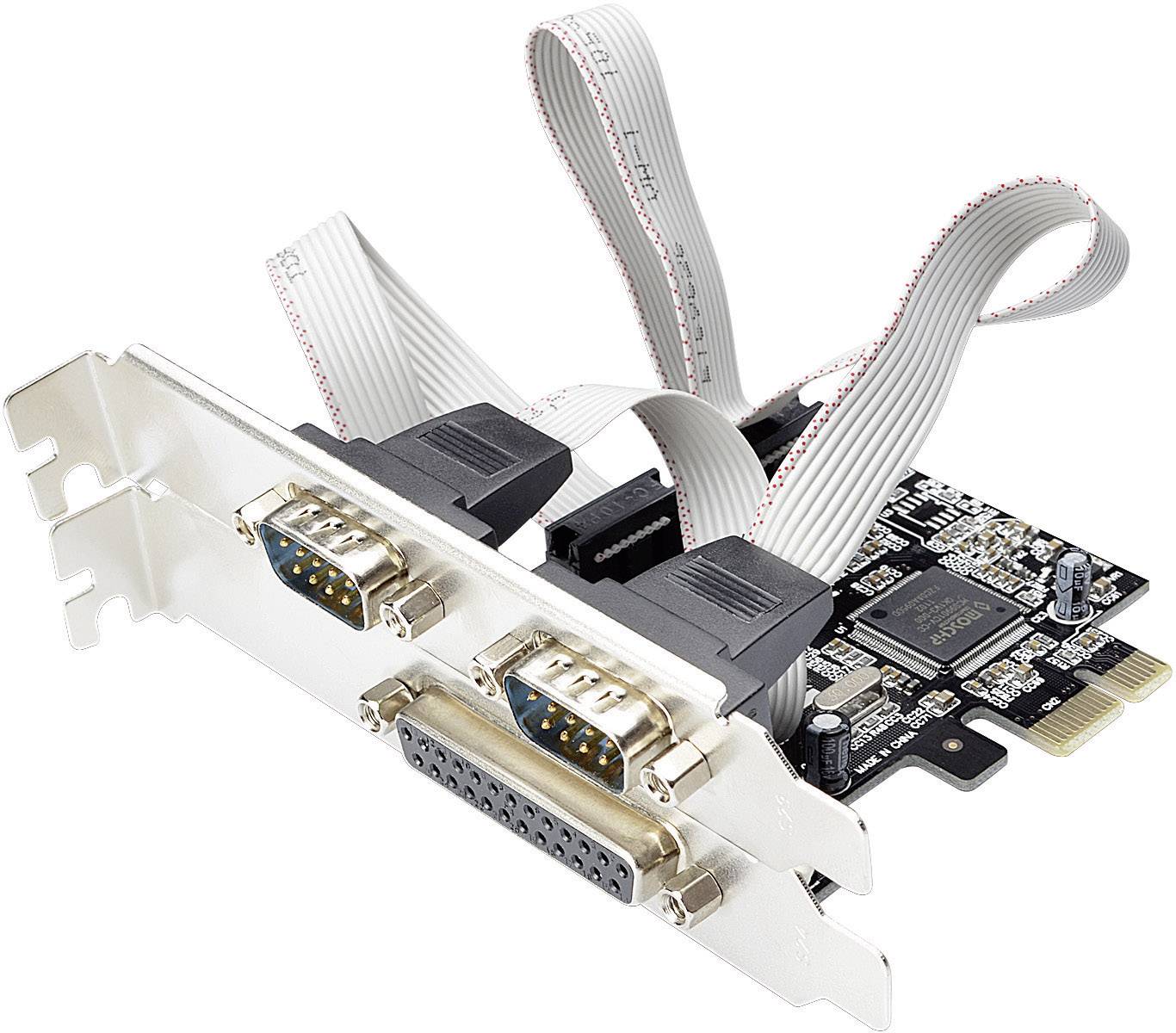 Digitus DS-30040-2 1 + 2 poorten Seriële/parallelle interfacekaart PCIe-2