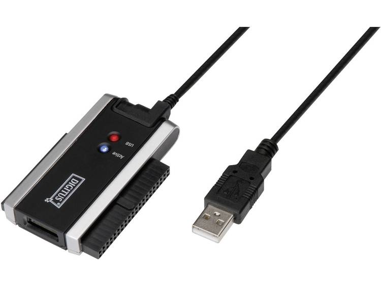Digitus USB 2.0 Aansluitkabel [1x USB 2.0 stekker A 1x SATA-combi-bus 15+7-polig, IDE bus 40-polig] 