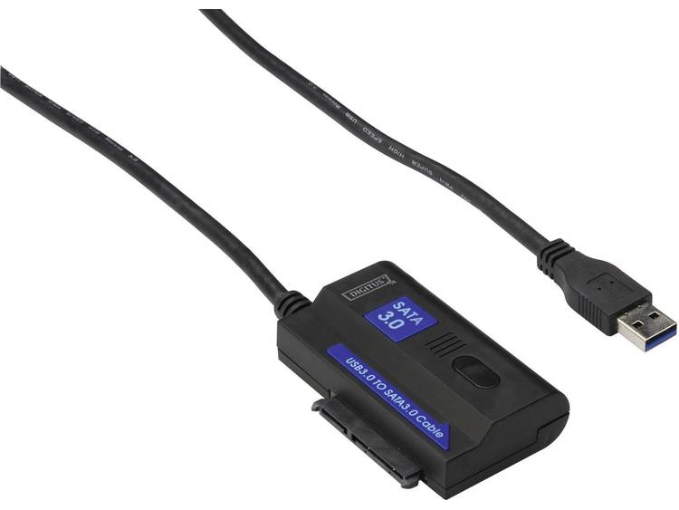 Digitus USB 2.0 Aansluitkabel [1x USB 2.0 stekker A 1x SATA-combi-bus 15+7-polig] 1.20 m Zwart UL ge