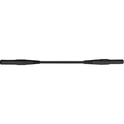 Stäubli XMF-419 Veiligheidsmeetsnoer [Banaanstekker 4 mm - Banaanstekker 4 mm] 2.00 m Zwart 1 stuk(s)