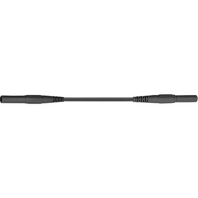 Stäubli XMS-419 Veiligheidsmeetsnoer [Banaanstekker 4 mm - Banaanstekker 4 mm] 2.00 m Zwart 1 stuk(s)