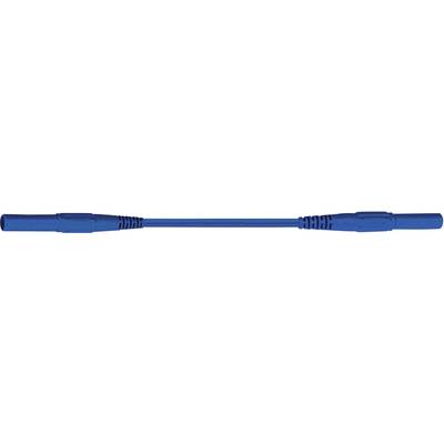 Stäubli XMS-419 Veiligheidsmeetsnoer [Banaanstekker 4 mm - Banaanstekker 4 mm] 1.50 m Blauw 1 stuk(s)