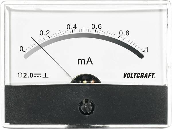 VOLTCRAFT AM-86X65/1MA AM-86X65/1MA Inbouwmeter AM-86X65/1 mA/DC Draaispoel