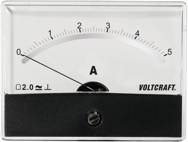VOLTCRAFT AM-86X65/5A/DC AM-86X65/5A/DC Inbouwmeter AM-86X65/5 A/DC Draaispoel