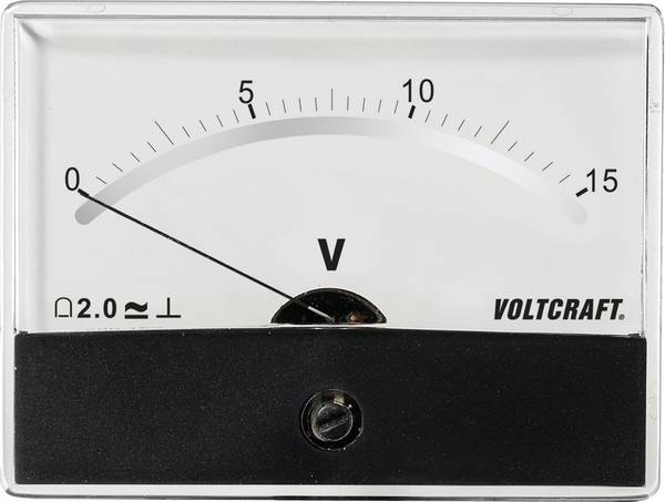 VOLTCRAFT AM-86X65/15V/DC AM-86X65/15V/DC Inbouwmeter AM-86X65/15V/DC Draaispoel
