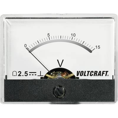VOLTCRAFT AM-60X46/15V/DC AM-60X46/15V/DC Inbouwmeter AM-60X46/15 V/DC  15 V Draaispoel
