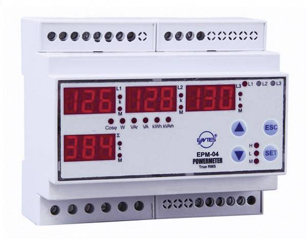 ENTES EPM-04-DIN  Spanning, stroom, frequentie, nulstroom,