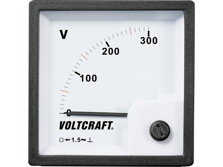 VOLTCRAFT AM-72x72-300 V Analoge inbouwmeter AM-72x72-300 V 300 V Draais