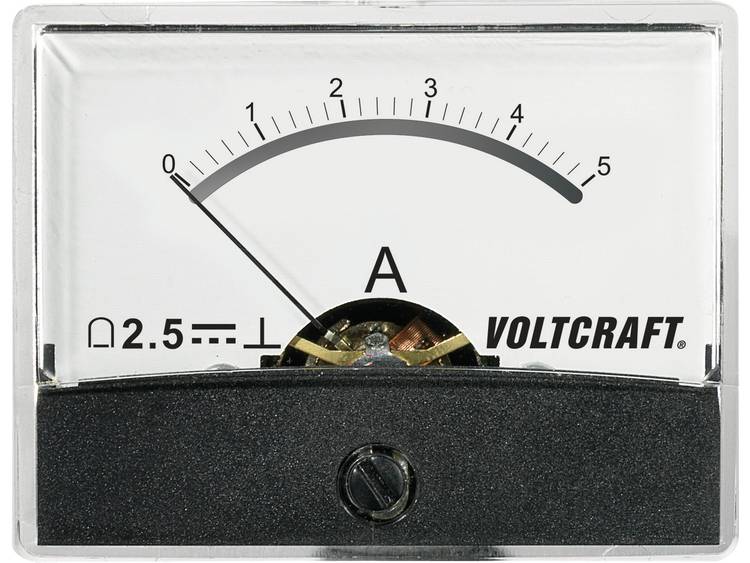 VOLTCRAFT AM-60X46-5A-DC Inbouwmeter AM-60X46-5A-DC 5 A Draaispoel