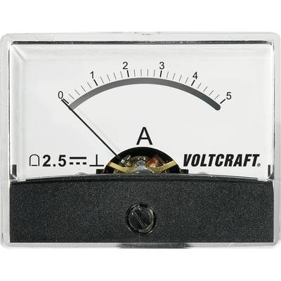 VOLTCRAFT AM-60X46/5A/DC AM-60X46/5A/DC Inbouwmeter AM-60X46/5A/DC  5 A Draaispoel