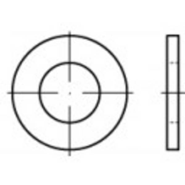 Onderlegring 3.7 mm 8 mm Staal Galvanisch verzinkt 200 stuk(s) TOOLCRAFT 105401