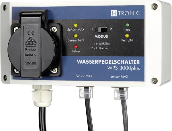 H-Tronic 1114620 WPS 3000 plus Niveauregelaar Vullen, Legen 10.00 m