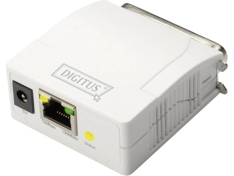 Digitus DN-13001-1 Netwerkprintserver LAN (10-100 MBit-s), Parallel (IEEE 1284)