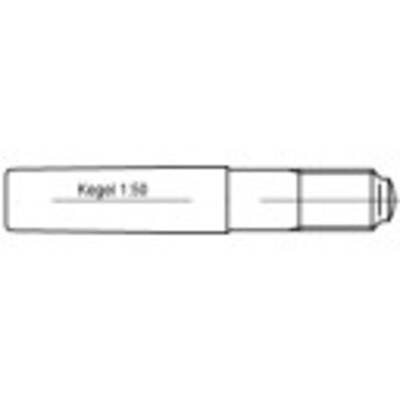 TOOLCRAFT  106175 Conische pen (Ø x l) 10 mm x 100 mm  Staal  10 stuk(s)