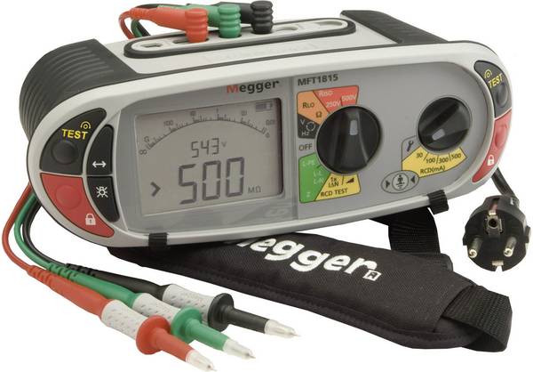 Megger MFT1815-SC-DE/NL/EN Installatietester  VDE-norm 0100, 0105
