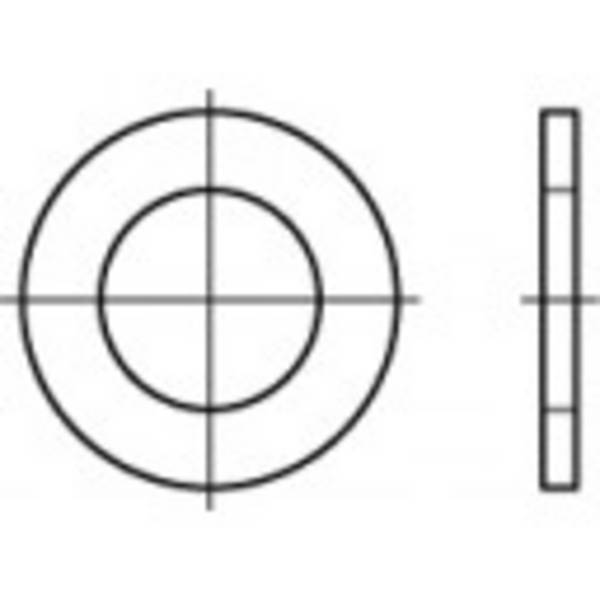 Onderlegring 3.2 mm 6 mm   Staal  500 stuk(s) TOOLCRAFT  106679