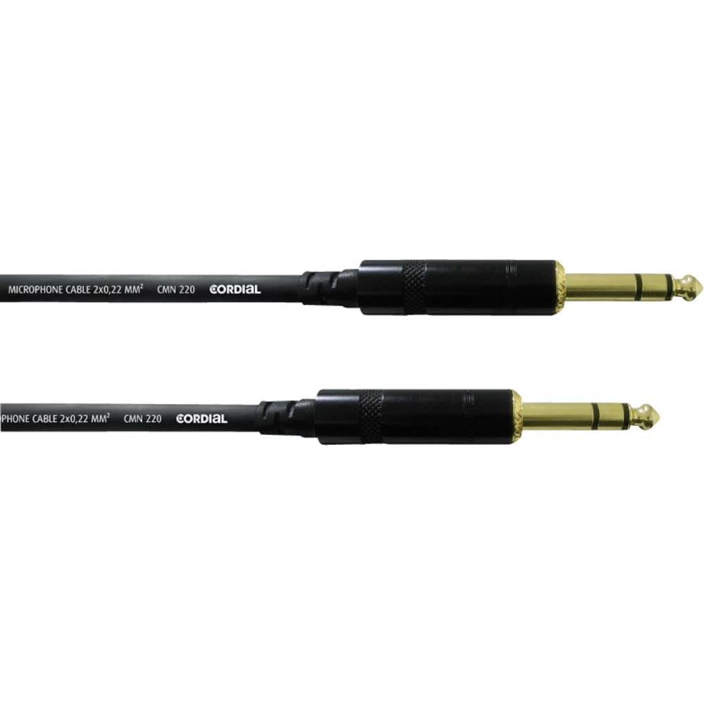 Cordial CFM 0,9 VV Instrumenten Kabel [1x Jackplug male 6,3 mm - 1x Jackplug male 6,3 mm] 0.90 m Zwart