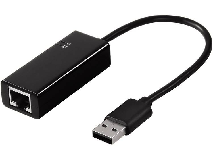 Adapter Hama USB 2.0 netwerk zwart