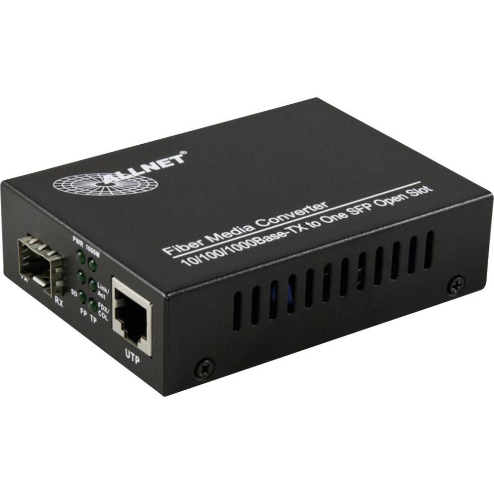 Allnet ALL-MC104G-SFP1 LAN, SFP Netwerk mediaconverter 1 GBit/s
