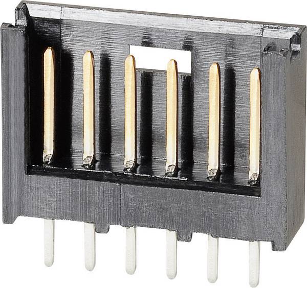 TE Connectivity 280372-1 Male header (standaard) AMPMODU MOD II Totaal aantal polen: 6 Rastermaat: 2.54 mm Inhoud: 1 stuk(s)