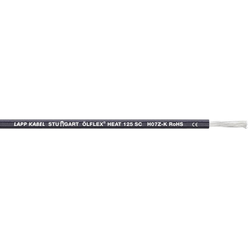 LAPP 1241001-500 Draad ÖLFLEX® HEAT 125 SC 1 x 25 mm² Zwart 500 m