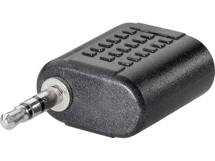 Jackplug Audio Adapter [1x Jackplug male 2.5 mm 1x Jackplug female 2.5 mm] Zwart BKL Electronic