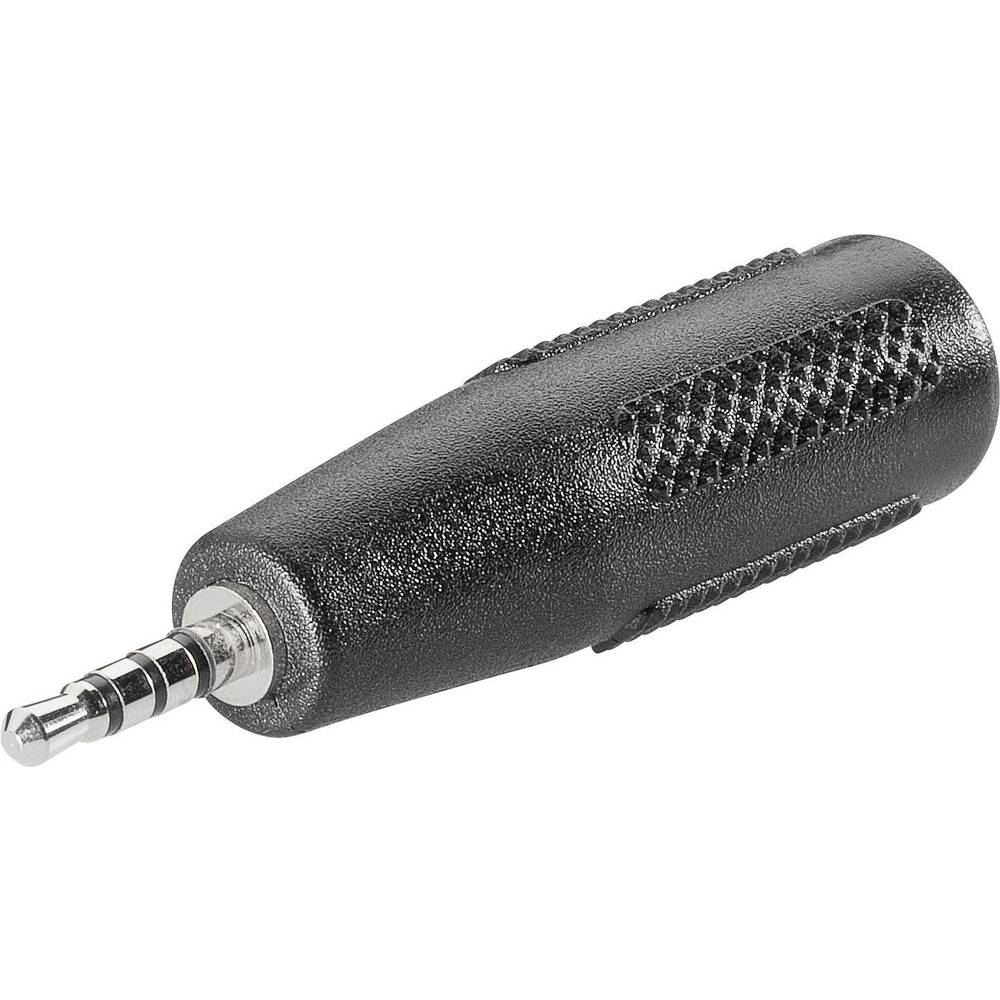 BKL Electronic 1102056 Jackplug-adapter Jackplug male 2,5 mm - Jackplug female 3,5 mm Stereo Aantal polen: 4 Inhoud: 1