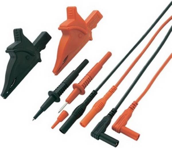 VOLTCRAFT MS-5 Veiligheidsmeetsnoerenset Banaanstekker 4 mm Testpunt 1.20 m Zwart, Rood 1 set(s)