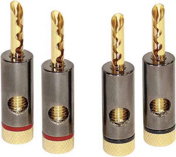 Dynavox 206436 Banaanstekkerset 4 stuk(s)