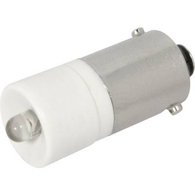 Witte LED-lamp met metalen behuizing, cilindervormig, voor elektronische of verlichtingstoepassingen.