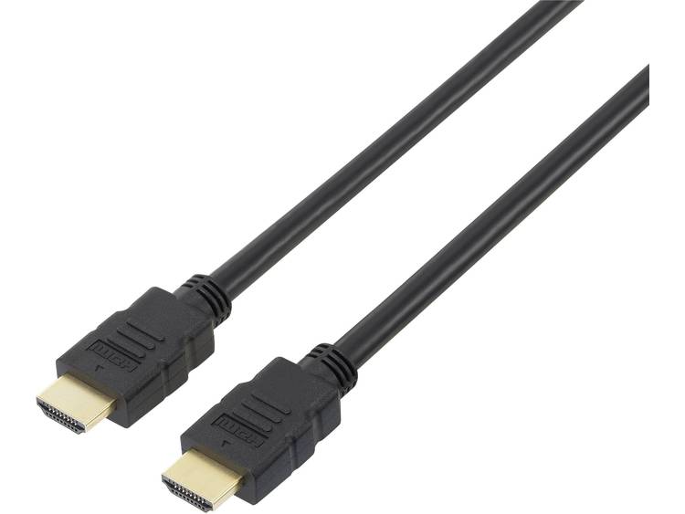 SpeaKa Professional HDMI Aansluitkabel [1x HDMI-stekker <=> 1x HDMI-stekker] 5 m Zwart
