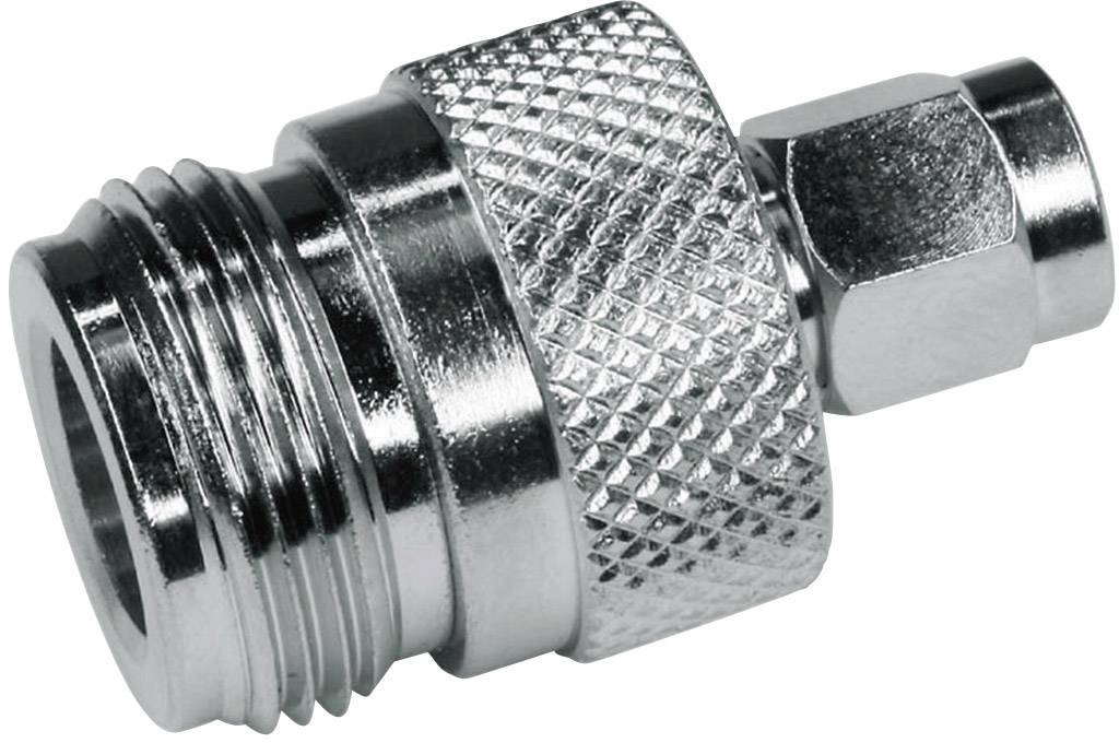Metalen snelkoppelstekker met geprofileerd oppervlak, geschikt voor persluchtinstallaties en buizen.
