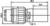 Technische tekening van een cilinder met afmetingen: lengte 36,2 mm, diameter 16,2 mm, schroefdraad 7/16-28 UNEF, SW 11.