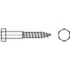 TOOLCRAFT 1061172 Zeskantbout 5 mm 35 mm Buitenzeskant DIN 571 RVS A2 100 stuk(s)