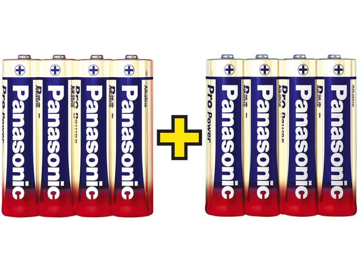 Panasonic Pro Power 4+4 gratis AA batterij (penlite) Alkali-mangaan 1.5 V 8 stuks