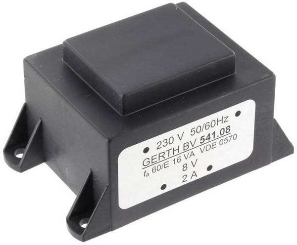 Gerth PTA542401 Printtransformator 1 x 230 V 1 x 24 V/AC 16 VA 666 mA