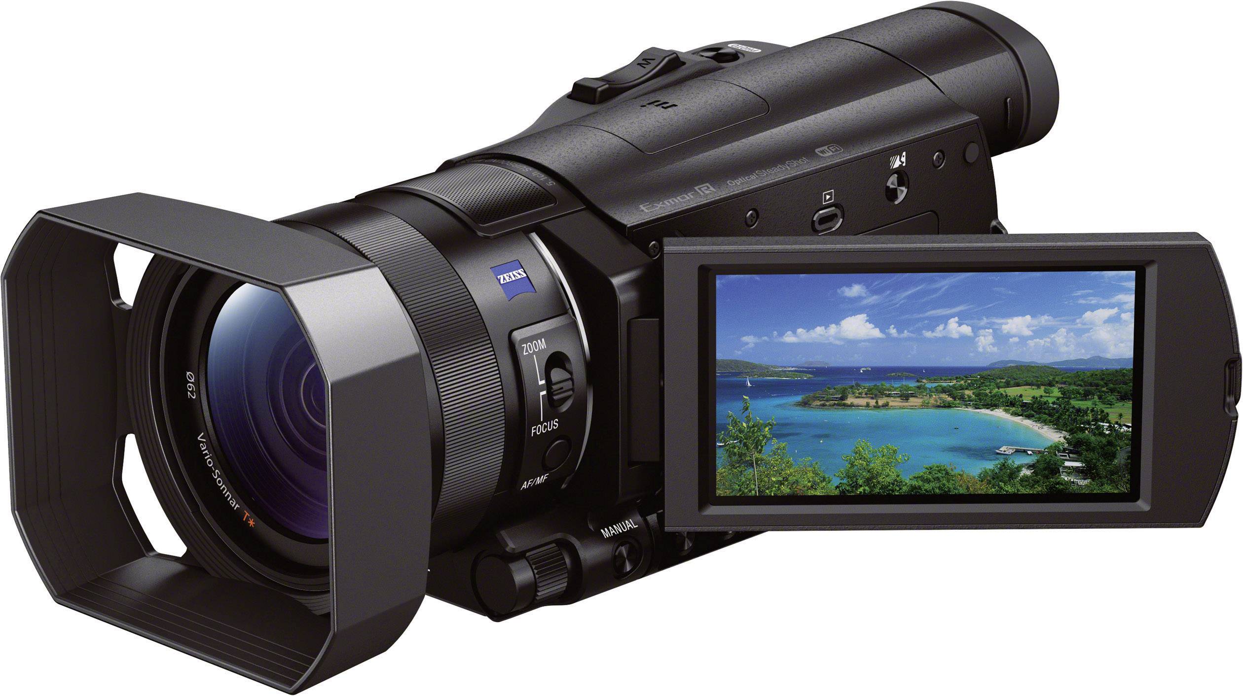 Sony FDRAX100E Camcorder 8.9 cm 3.5 inch 20.9 Mpix Zoom optisch 12 x