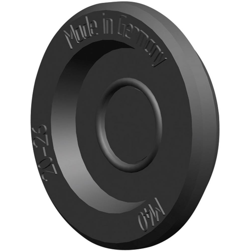 PB Fastener 1605-SB Kabeldoorvoering Montagegat: 40.5 Plaatdikte (max.): 3.5 mm Silicone Zwart 1 stuk(s)
