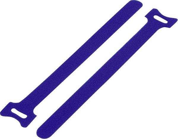TRU COMPONENTS TC-MGT-135BE203 Klittenband kabelbinder  Om te bundelen Haak- en lusdeel (l x b) 135 mm x 12 mm Blauw 1 stuk(s)