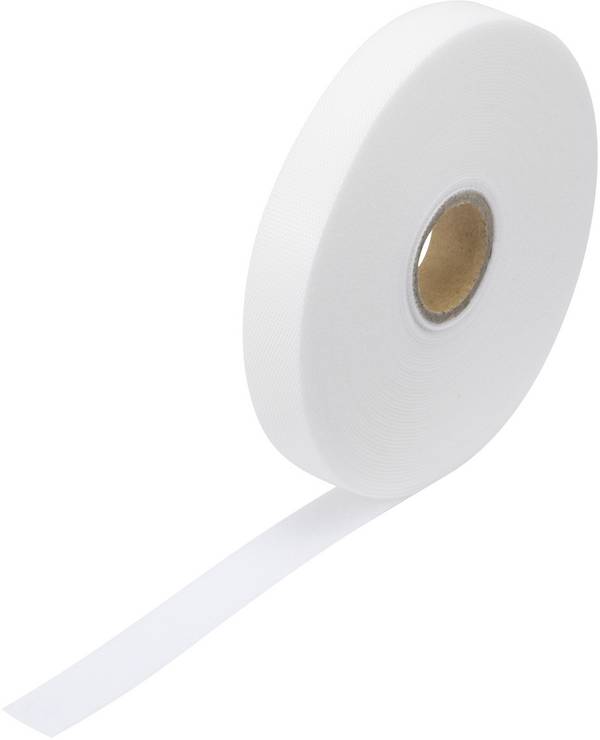 TRU COMPONENTS TC-MGTP-15WE203 Klittenband kabelbinder  Om te bundelen Haak- en lusdeel  Wit 10 m