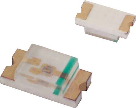 Twee oppervlakte-gemonteerde zekeringen met witte behuizingen en bronzen contacten, die doorgaans worden gebruikt in elektronische schakelingen.