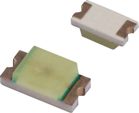 'Twee SMD-LED's vanuit verschillende perspectieven, een van bovenaf en een van opzij, tonen hun compacte vormgeving.'